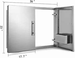 Image result for Stainless Steel Doors for Outdoor Kitchen