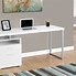 Image result for White Modern Desk with Drawers