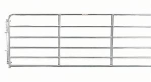 Image result for Tarter 7 Bar Heavy-Duty Standard Bull Gate, Red, 14 Foot, 71 Pounds, RRB14
