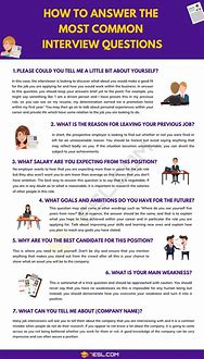 Image result for Job Interview Questions and Answers Examples