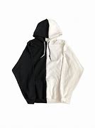 Image result for Black and White Split Hoodie