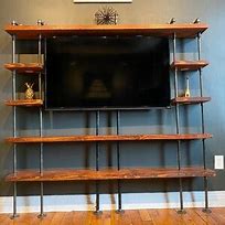Image result for Black Pipe Television Hangers