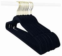 Image result for Velvet Hangers with Gold Hooks