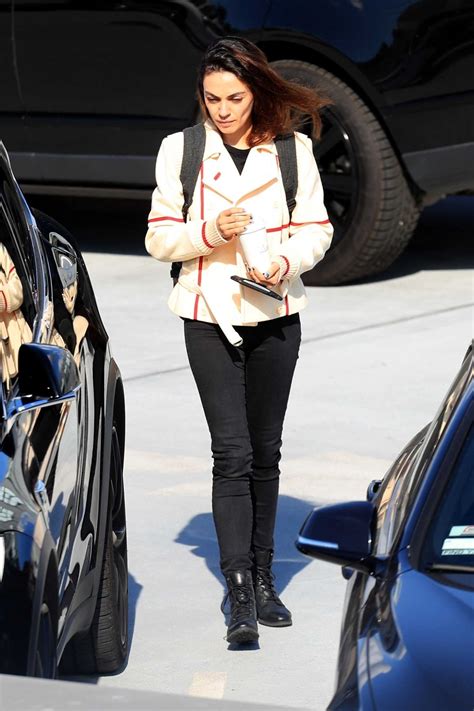 Mila Kunis in a Black Boots Heads to a Meeting in Beverly Hills – Celeb  