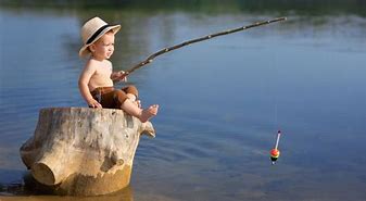 Image result for free picture of fishing with cane pole