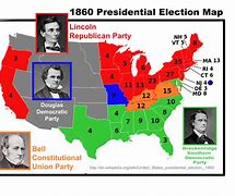 Image result for 1860 Presidential Election Map
