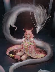 Image result for Anime Girl Dragon Horns