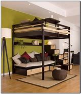 Image result for IKEA Wood Loft Bed with Desk