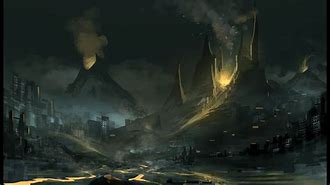 Image result for Volcano City Concept Art