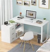 Image result for Solid Wood Corner Office Desk with Drawers