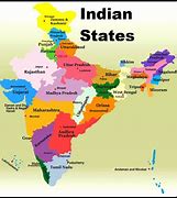 Image result for Indian Political Map with States and Capitals