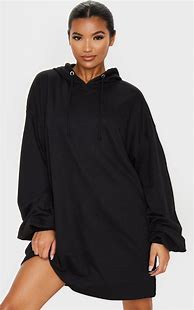 Image result for black hoodie dress