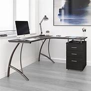 Image result for Cabinet Style Computer Desk