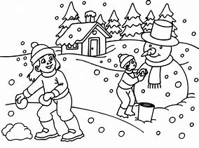 Image result for Winter Coloring Pages