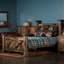 Image result for Rustic Wood Bedroom Sets