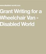 Image result for Grant for Wheelchair Accessible Van
