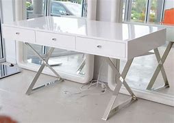 Image result for White Lacquer Desk