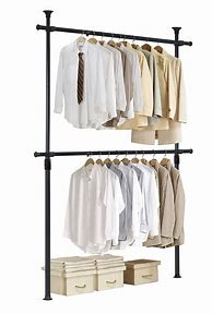 Image result for Tension Rod Clothes Hanger