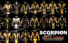 Image result for Mortal Kombat All Scorpion Skins