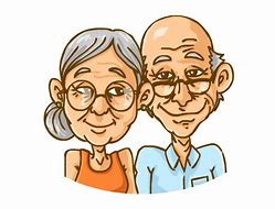 Image result for Smiling Old People Cartoon