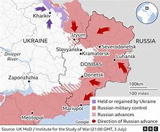 Image result for Current Front Lines in Ukraine Map