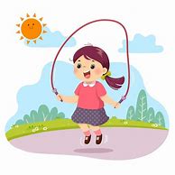 Image result for Cartoon Girl Jumping Rope