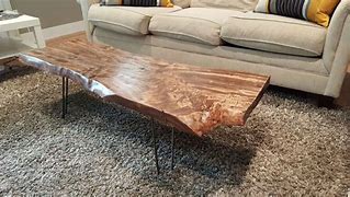 Image result for Raw Wood Coffee Table