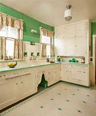 Image result for Vintage Green Kitchen Floor