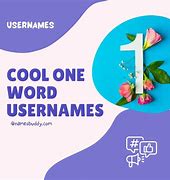 Image result for Cool One Word Usernames