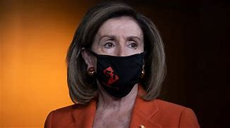 Image result for Pelosi Wearing Face Mask