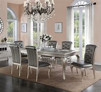 Image result for Silver Dining Table