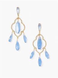 Image result for Kate Spade Lantern Gems Large Chandelier Earrings, Cherry Quartz