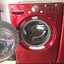 Image result for Red Washer and Dryer Set with Black Cabinets