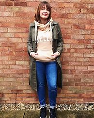 Image result for Trench Coat Hoodie Beige