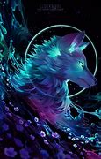 Image result for Blue Fire Wolf Poster