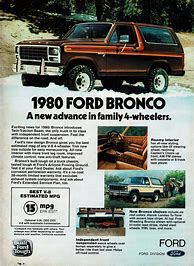 Image result for Vintage Ford Bronco Ads