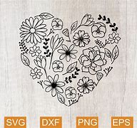 Image result for Flower Print Heart