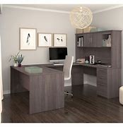 Image result for Grey Office Desk