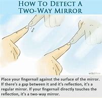 Image result for How to Tell If It Is a Two Way Mirror