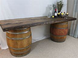 Image result for Wine Barrel Table Base