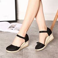 Image result for Canvas Wedge Shoe