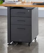 Image result for File Cabinet Compact Desk