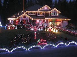 Image result for Houses with Christmas Light Displays