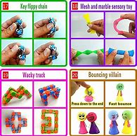 Image result for 34 Pcs Fidget Toys Anti Stress Toy Stretchy Strings Mesh Marble Relief Gift For Adults Christmas Sensory Antistress Relief Toys