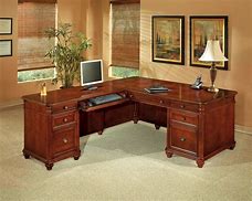 Image result for L-shaped Executive Desk Sets