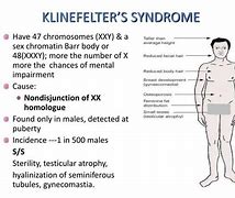 Image result for Klinefelter Syndrome Mental Symptoms
