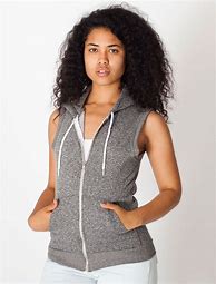 Image result for Sleeveless Zip Up Hoodie