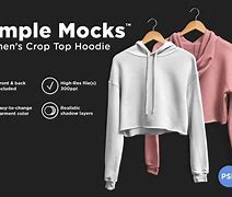 Image result for Cropped Hoodie Mockup