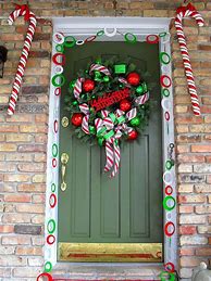 Image result for Unique Christmas Door Decorating Ideas
