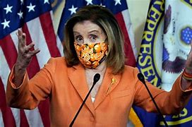 Image result for Pictures of PPL Wearing Mask Nancy Pelosi